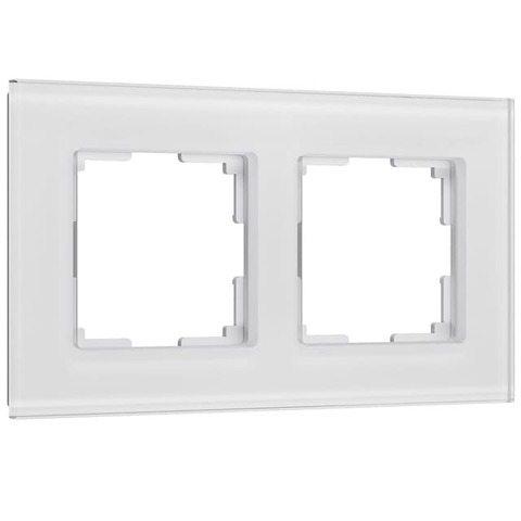 Рамка на 2 поста. Цвет Белый soft-touch. Werkel(Веркель). Senso. a064565 / W0023101