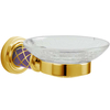 Boheme 10903-V-G Мыльница MURANO GOLD (фиолетовое)_Комплект