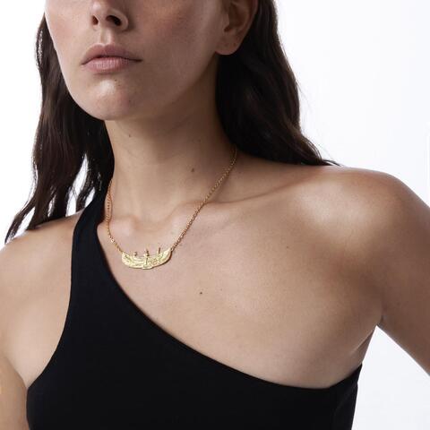 Колье-цепь ISIS позолота