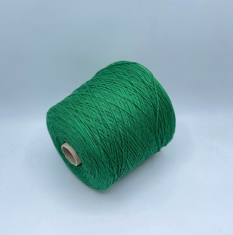 Бобинная пряжа (пр.Италия), art.Cotone, 350м/100 гр. 100%Хлопок, цвет-Зеленый , арт.34724