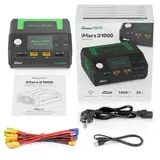 Зарядное устройств Gens ace iMars D1000 Smart Charger | два канала | AC 1000 Вт (25A x2 | 500W x2) | G-Tech | 1-7S