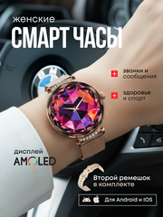 Умные смарт часы наручные женские, электронные фитнес часы для телефона Iphone, Android