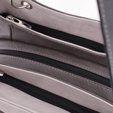 Сумка Саломея 801 мульти итальянский серо-черный