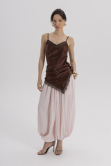 Платье комбинация шоколад