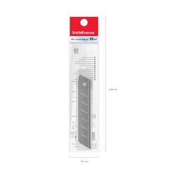 
          Лезвия для ножа канцелярского Erich Krause, 18мм (10шт), пластиковый пенал, европодвес