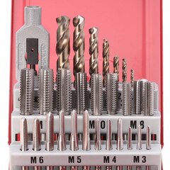 Набор метчиков комплектных М3-М12 29пр DIN352 HSSE-Co5 Ruko 245003E