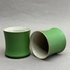 Чашка зеленая матовая, керамика, 80мл