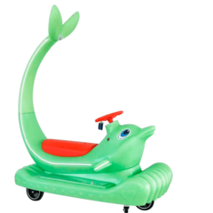 Парковый электромобиль «Дельфинчик-морячок», зелёный