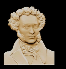 Силиконовый молд № 393 А.С.Пушкин