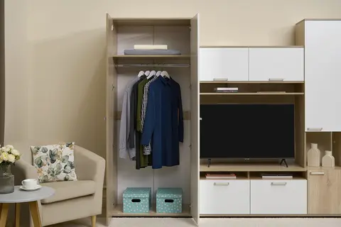 Гостиная Лукас дуб сонома / белый