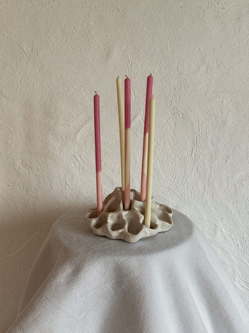 Свеча Unification Love Пять вечеров розовый/белый