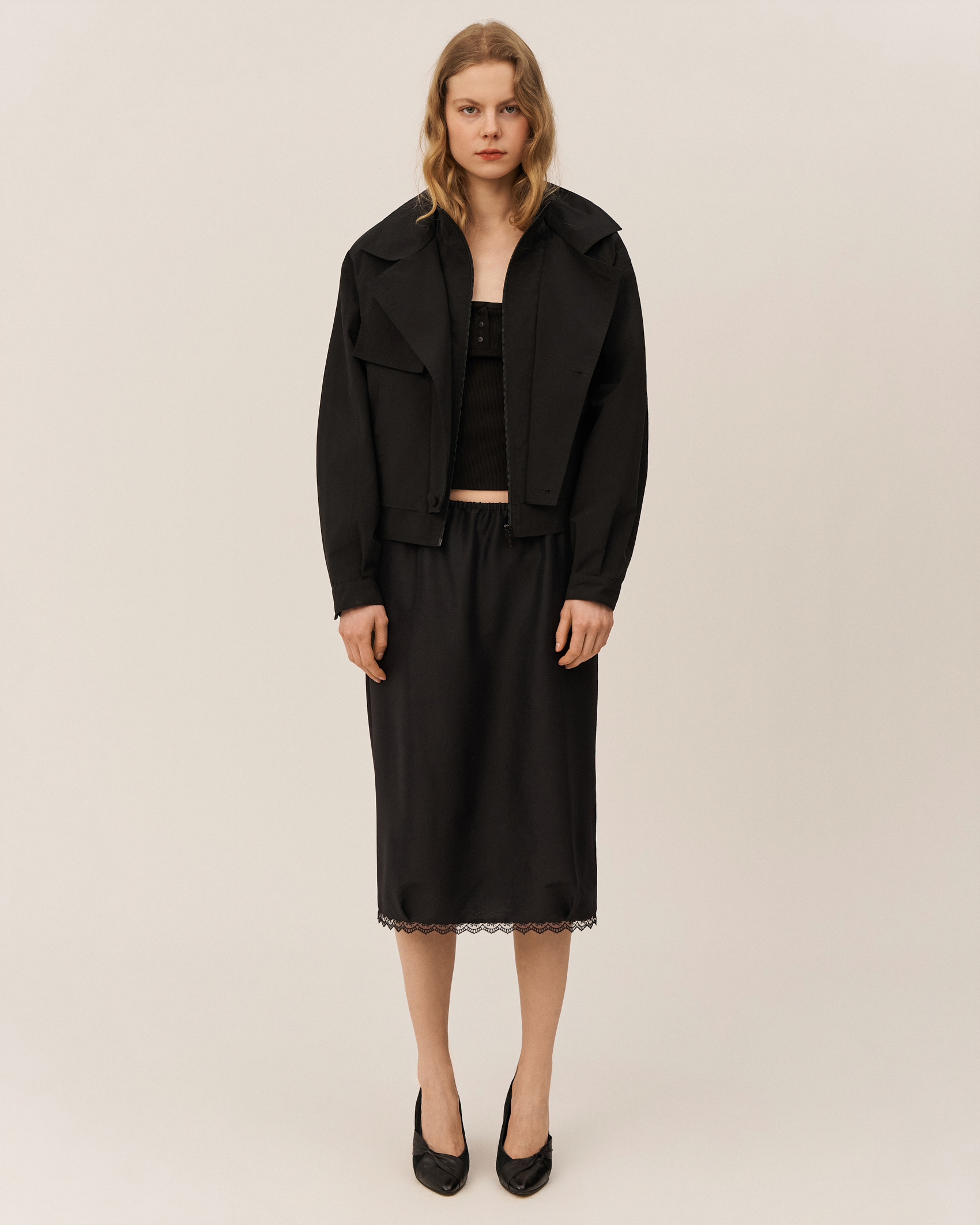 Хлопковый топ на пуговицах