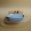 Ceramica Nova Element CN6049ML Умывальник чаша накладная овальная, 60x38, цвет: голубой матовый