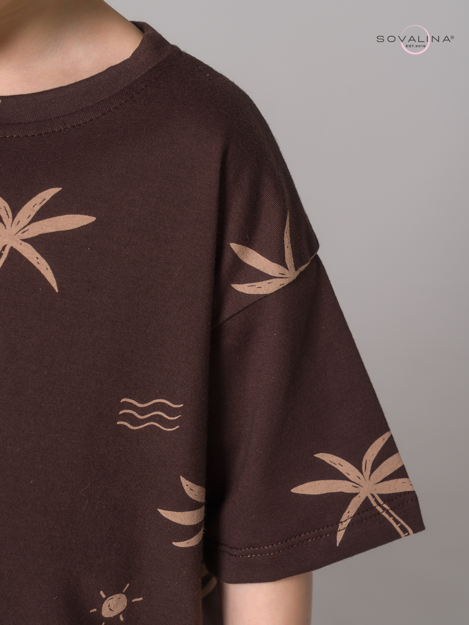 Костюм Daily men пальмы-коричневые