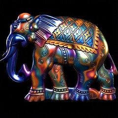 Силиконовый молд № 323 Слон большой левый