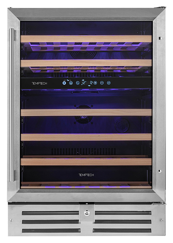 Винный шкаф Temptech Premium WPQ60DCS нерж. сталь