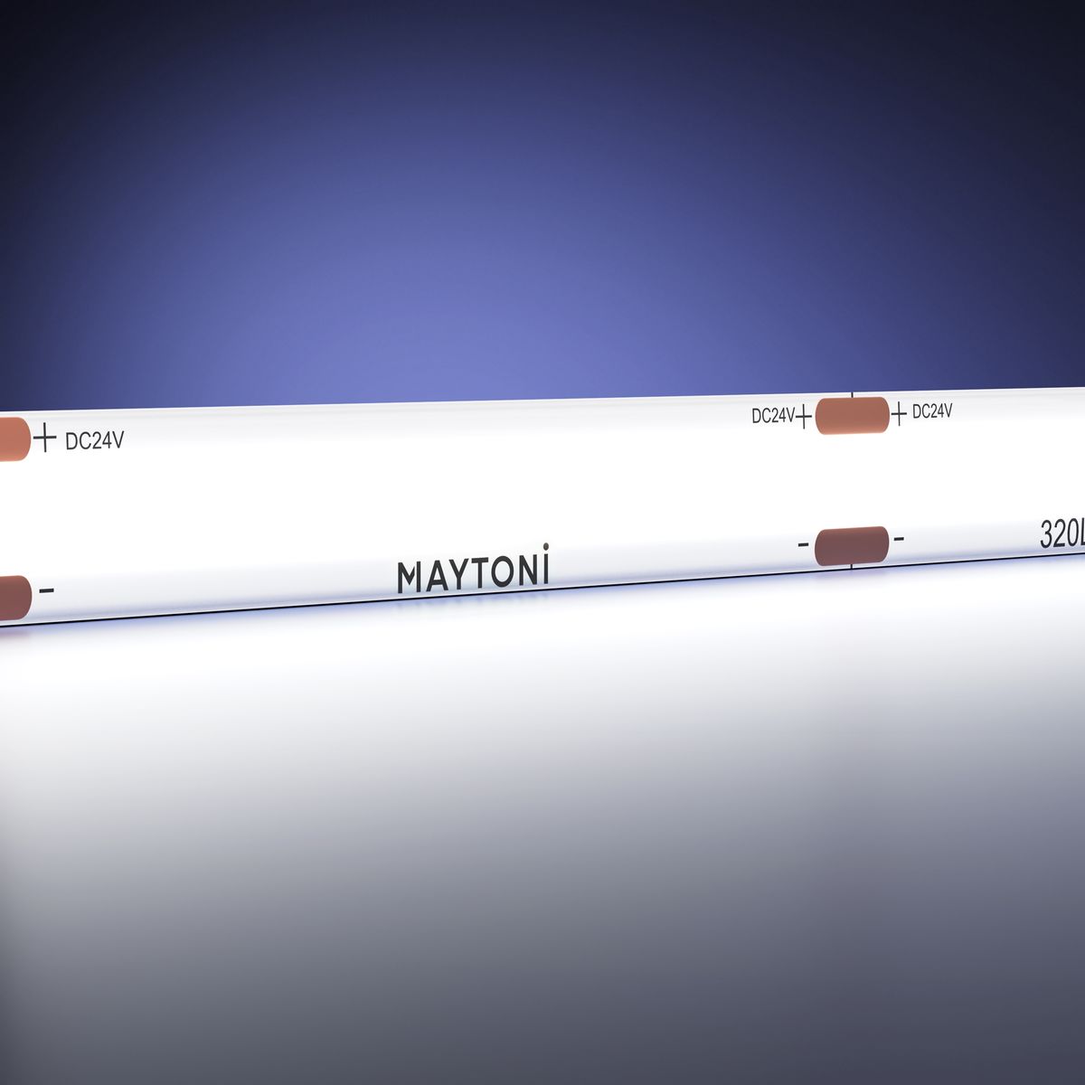 Светодиодная лента Maytoni 8W/m 320LED/m COB холодный белый 5M 201073