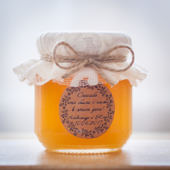 Бонбоньерка с медом на свадьбу, 130 грамм