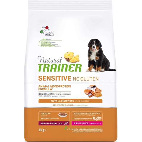Сухой корм для щенков TRAINER Natural Sensitive No Gluten Puppy & Junior Medium & Maxi (для средних и крупных пород)