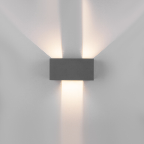 Уличный настенный светодиодный светильник WINNER DOUBLE LED серый