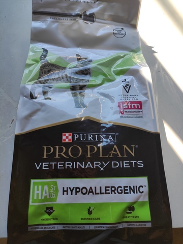 Pro Plan Veterinary Diets HA Hypoallergenic корм для кошек при пищевой аллергии 1,3кг