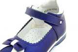 Туфли ELEGAMI (Элегами) из натуральной кожи для девочек, цвет темно синий металлик, артикул 7-805761502. Изображение 12 из 13.