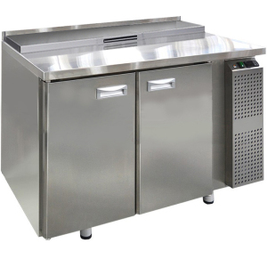 Стол холодильный саладетта Финист СХСмс-700-2 (1200х700х850) (4GN1/3 с крышкой) борт 45мм