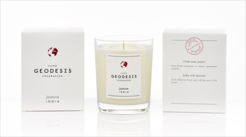 Свеча ароматическая 180г Geodesis Jasmin