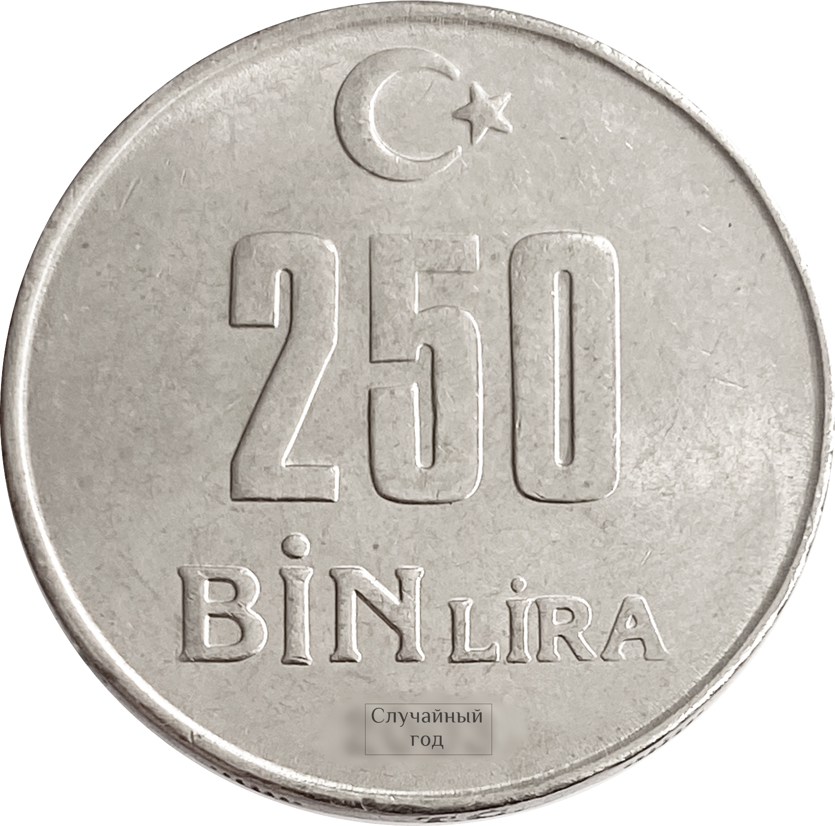 Купить 250000 лир (250 Bin Lira) 2002-2004 Турция XF-AU - «76 Монет»