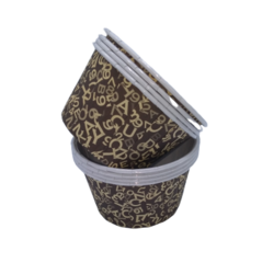 Капсула усиленная Буквы на коричневом 1 шт