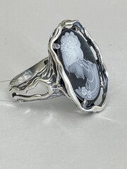 Камея Букет (кольцо  из серебра)