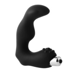 Черный вибромассажер простаты FantASStic Vibrating Prostate Massager - 11,3 см. - 