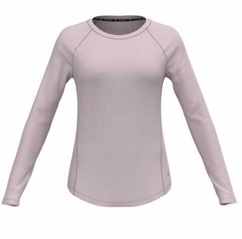 Женская теннисная футболкаUnder Armour Womens UA RUSH™ Long Sleeve - retro pink/iridescent