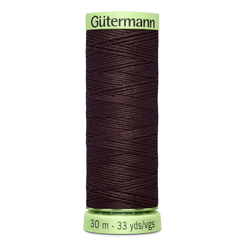 Нить Top Stitch 30/30 м для декоративной отстрочки, Gutermann, 023 горький шоколад