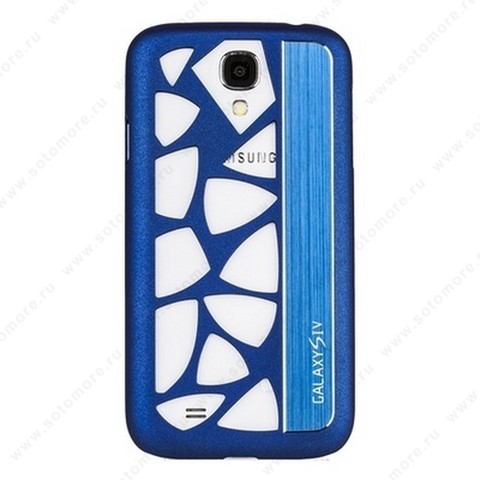 Накладка R PULOKA для Samsung Galaxy S4 i9500/ i9505 с отверстиями синяя