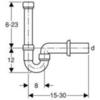 Сифон для стиральной/посудомоечной машины Geberit 152.702.11.1