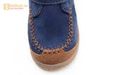 Ботинки для мальчиков кожаные Лель (LEL) на липучке, цвет синий. Изображение 11 из 16.