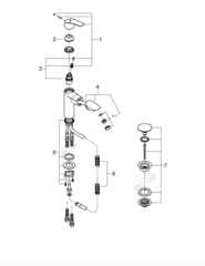 Смеситель для раковины GROHE Eurosmart, M-Size, хром 23976003
