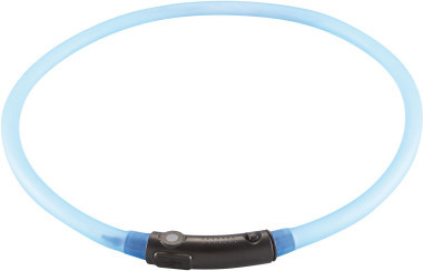 Ошейники Светящийся шнурок на шею, Hunter LED Yukon 20-70 см, голубой 90236.jpg