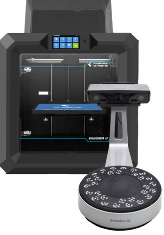 FlashForge Guider IIs + Shining 3D EinScan SP
