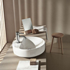 Geberit VariForm Раковина с установкой на столешницу круглой формы, D=45 см, с отв. под смеситель, с отв. перелива