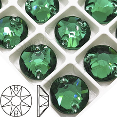 Стразы пришивные купить оптом зеленые Emerald, Xirius