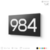 Номер на дверь 984, табличка на дверь для офиса, квартиры, кабинета, аудитории, склада, черная 120х70 мм, Айдентика Технолоджи