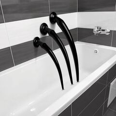 Набор из 3 черных больших гибких анальных стимуляторов Slim Tapered Anal Hose Trainer Set - 