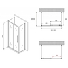 Abber Schwarzer Diamant AG30100BH-S50B-S50B Душевой уголок, 100x50x195
