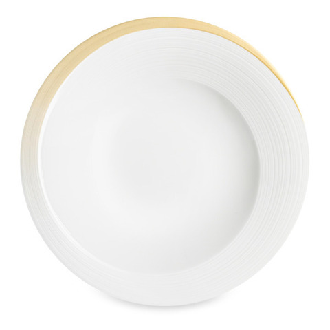 Тарелка суповая 23см Narumi Золотой жемчуг