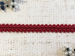 Тесьма Шанель плетеная, ш. 12 мм, бордовый