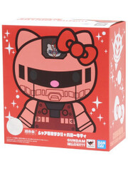 Фигурка Gundam x Hello Kitty BANDAI CHOGOKIN Char`s Zaku (Потертая упаковка)