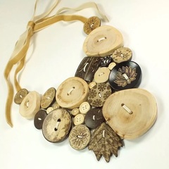 Пуговицы деревянные круглые, МИНИ, размер 8*2 мм, дерево, набор 100 штук.