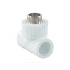 Тройник PP-R комбинированный белый Дн 32х3/4" НР RTP (РосТурПласт) 10759